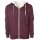 Independent - Unisex Sherpa Lined Zip Hooded Jacket - NP352 - burgundy heather/natural L