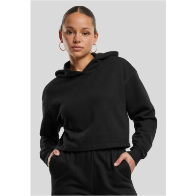 Urban Classics - Ladies Oversized Cropped Light Terry Hoodie (TB6854) - black S