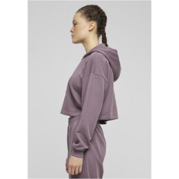Urban Classics - Ladies Oversized Cropped Light Terry Hoodie (TB6854) - fadedpurple