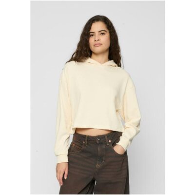 Urban Classics - Ladies Oversized Cropped Light Terry Hoodie (TB6854) - whitesand