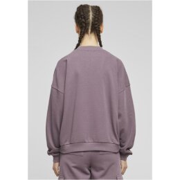 Urban Classics - Ladies Oversized Light Terry Crewneck (TB6855) - fadedpurple XS