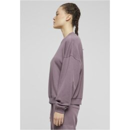Urban Classics - Ladies Oversized Light Terry Crewneck (TB6855) - fadedpurple XS