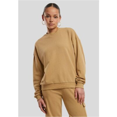 Urban Classics - Ladies Oversized Light Terry Crewneck (TB6855) - unionbeige