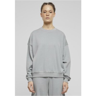 Urban Classics - Ladies Oversized Light Terry Crewneck (TB6855) - lightasphalt