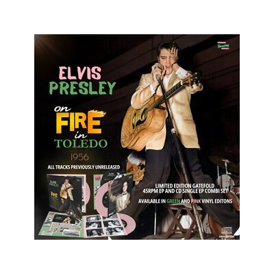 PRESLEY, ELVIS - ON FIRE IN TOLEDO 1956 (PINK VINYL +CD) - 7"