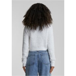 Urban Classics - Ladies Cropped Feather Cardigan (TB5440) - white XL