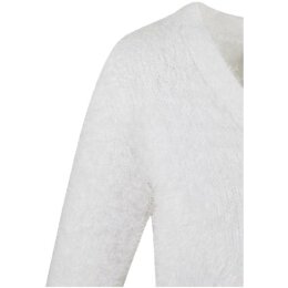 Urban Classics - Ladies Cropped Feather Cardigan (TB5440) - white XL