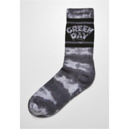 Urban Classics - Green Day  Tie Die Socks 2-Pack (MC812) - black/white  43-46