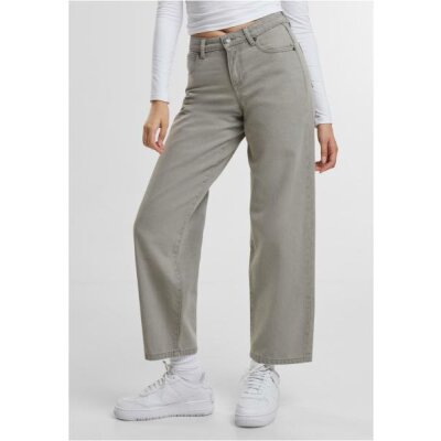 Urban Classics - Ladies Mid Waist 90´s Jeans (TB7127) - lighter dirty washed