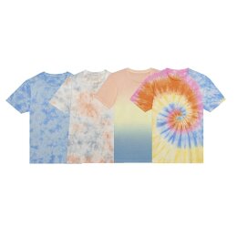 Just Ts - Tie-Dye T-Shirt (JT022) - pastel sunset dip  L