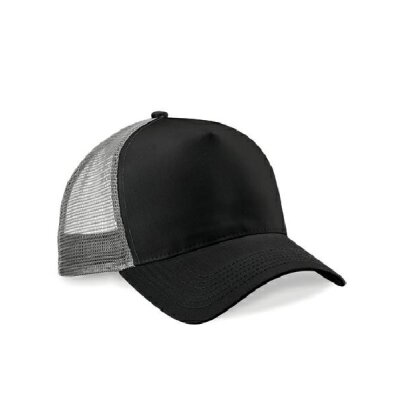Beechfield - B640 Snapback Trucker - black / light grey