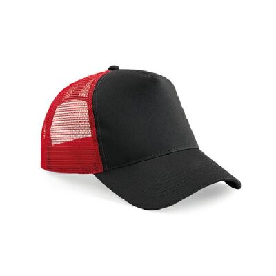 Beechfield - B640 Snapback Trucker - black / classic red