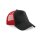 Beechfield - B640 Snapback Trucker - black / classic red