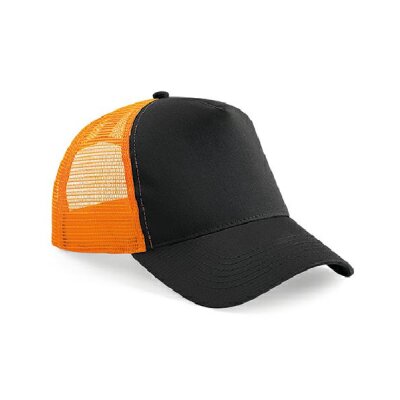 Beechfield - B640 Snapback Trucker - black / orange