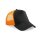 Beechfield - B640 Snapback Trucker - black / orange