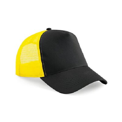 Beechfield - B640 Snapback Trucker - black / yellow
