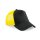Beechfield - B640 Snapback Trucker - black / yellow