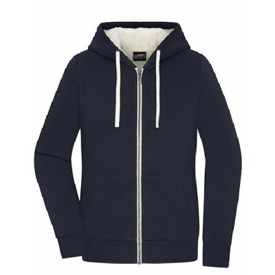James & Nicholson - Ladies´ Doubleface Jacket (JN1319) - navy / nature