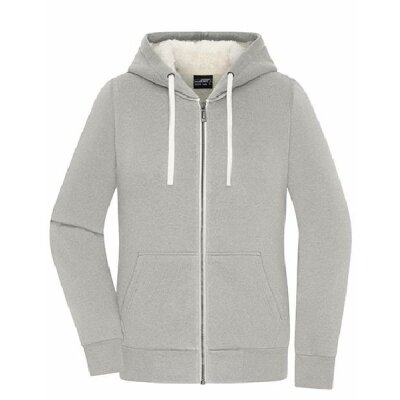 James & Nicholson - Ladies´ Doubleface Jacket (JN1319) - light melange / nature