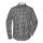 James & Nicholson - Men´s Checked Shirt (JN617) - black / white