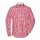 James & Nicholson - Men´s Checked Shirt (JN617) -  red / white  L