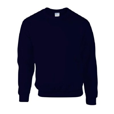 Gildan - 12000 Unisex Dry Blend Crewneck Sweatshirt - navy  L