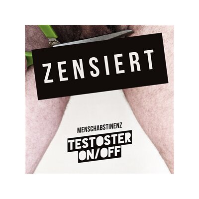 MENSCHABSTINENZ - TESTOSTER ON/OFF (WHITE-RED MARBLED VINYL) - LP
