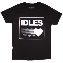 Idles - Gradient Heart - Unisex Shirt - black - T-Shirt  XL