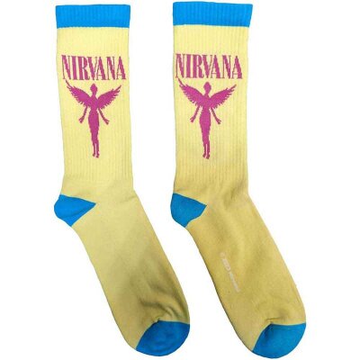 Nirvana -  Unisex Terry Socks - Angelic - yellow