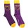 Nirvana -  Unisex Ankle Socks - Yellow Happy Face - purple
