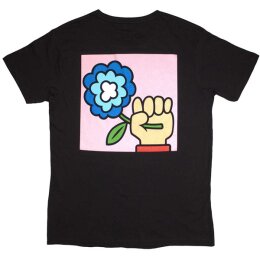 Idles - Cartoon Flower - Unisex Shirt - black - T-Shirt  XL