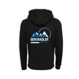 Bergradler Oberthal - Logo - Kapuzenzipper - unisex - schwarz M