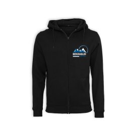Bergradler Oberthal - Logo - Kapuzenzipper - unisex - schwarz XL