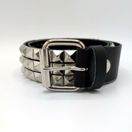 Nietengürtel - Gürtel mit kleinen silbernen...