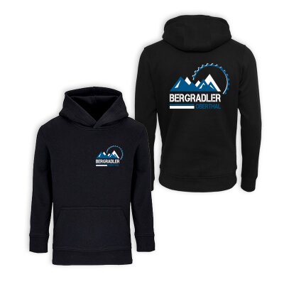 Bergradler Oberthal - Logo - Kinder Kapuzenpullover - schwarz 10 Jahre (130/140)