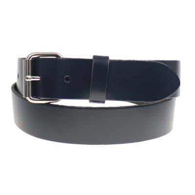 Ledergürtel mit Druckknopf - B665.35 - Echtleder - black M