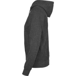 Build Your Brand - Ladies Basic Zip Hoody (BB009) - charcoal