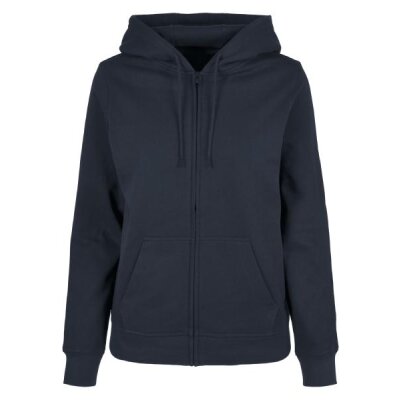 Build Your Brand - Ladies Basic Zip Hoody (BB009) - navy