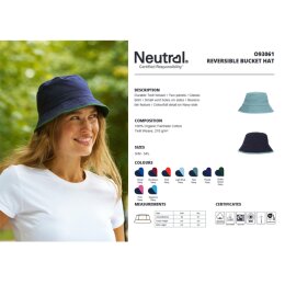 Neutral - Reversible Bucket Hat (NE93061) - navy/royal