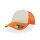 Atlantis - Rapper (AT505) - Trucker Cap - white/orange fluo/orange fluo