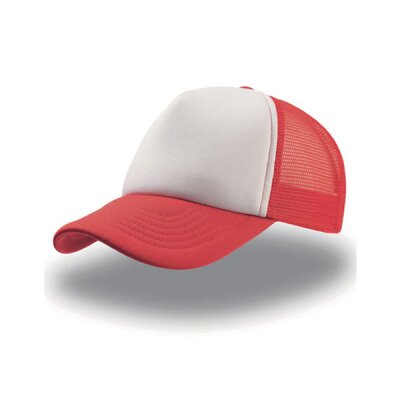 Atlantis - Rapper (AT505) - Trucker Cap - white/red/red
