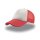 Atlantis - Rapper (AT505) - Trucker Cap - white/red/red