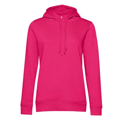 B&C - Organic Hooded Women Kapuzenpullover (WW34B) - magenta pink