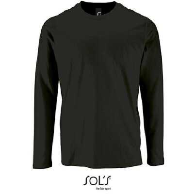 SOLS - 02074 - Mens Long Sleeve T-Shirt Imperial - deep black