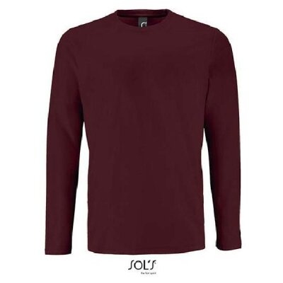 SOLS - 02074 - Mens Long Sleeve T-Shirt Imperial - oxblood XL