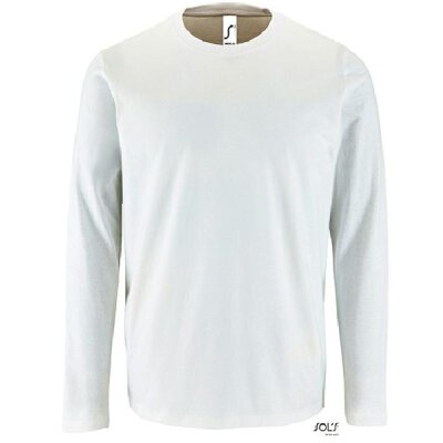 SOLS - 02074 - Mens Long Sleeve T-Shirt Imperial - white