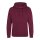 Just Hoods - College Hoodie (JH001) - burgundy smoke