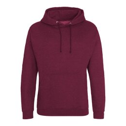 Just Hoods - College Hoodie (JH001) - burgundy smoke L