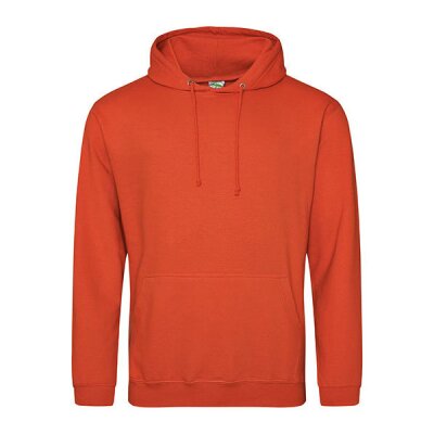 Just Hoods - College Hoodie (JH001) - burnt orange