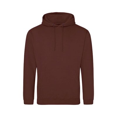 Just Hoods - College Hoodie (JH001) - chocolate fudge brownie L